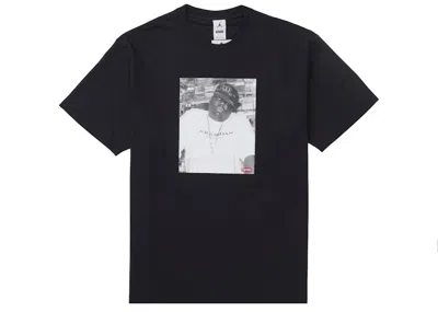 Pre-owned Supreme Men's  Jordan Biggie S S Top In Black