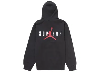 Pre-owned Supreme Men's  Jordan Hooded Sweatshirt (fw24) In Black