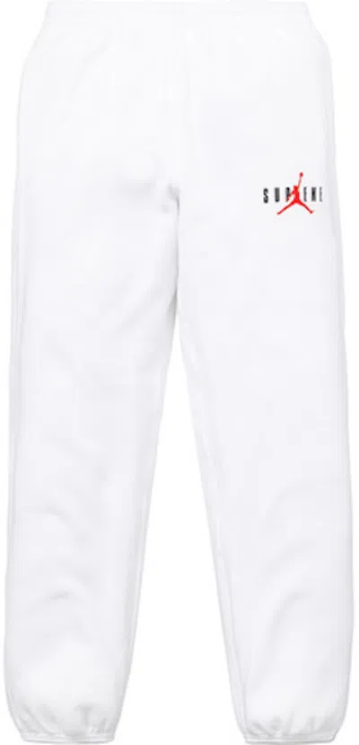Pre-owned Supreme Men's  Jordan Sweatpant In White