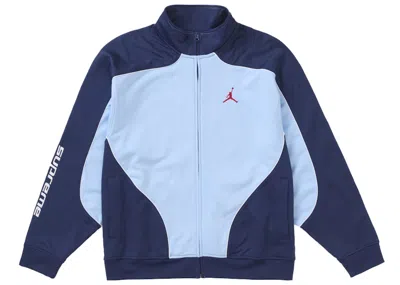 Pre-owned Supreme Men's  Jordan Tricot Track Jacket In Light Blue