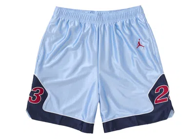Pre-owned Supreme Men's  Jordan Warm Up Short In Light Blue