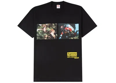 Pre-owned Supreme Men's  Junya Watanabe Cdg Man Nature Tee Shirt In Black