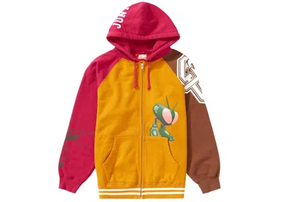 Pre-owned Supreme Men's  Junya Watanabe Cdg Man Zip Up Hooded Sweatshirt In Gold