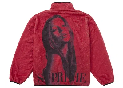 Pre-owned Supreme Men's  Kate Moss Fleece Jacket In Red