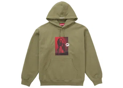 Pre-owned Supreme Men's  Kate Moss Hooded Sweatshirt In Light Olive
