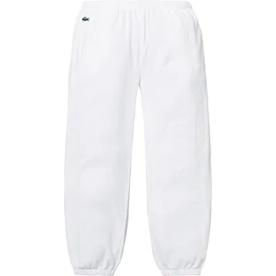 Pre-owned Supreme Men's  Lacoste Velour Track Pant In White