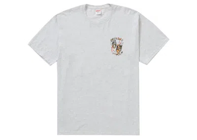 Pre-owned Supreme Men's  Laugh Now Tee Shirt In Ash Grey