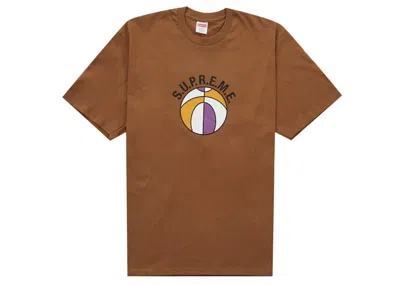 Pre-owned Supreme Men's  League Tee Shirt In Light Brown