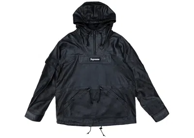 Pre-owned Supreme Men's  Leather Anorak In Jacket Black