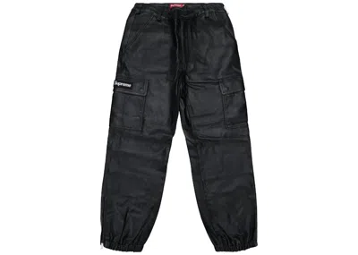 Pre-owned Supreme Men's  Leather Cargo Pants In Black