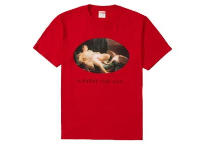 Pre-owned Supreme Men's  Leda And The Swan Tee Shirt In Red