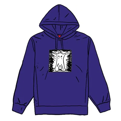 Pre-owned Supreme Men's  Leigh Bowery Hooded Sweatshirt In Dark Royal
