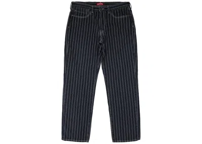 Pre-owned Supreme Men's  Levi's Pinstripe 550 Jeans In Black