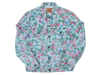 Pre-owned Supreme Men's  Levis Roses Trucker Jacket In Light Blue