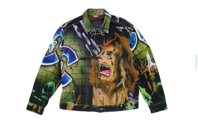 Pre-owned Supreme Men's  Lion's Den Denim Trucker Jacket