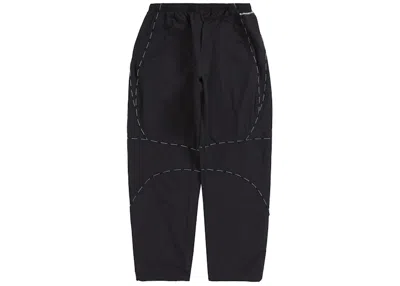 Pre-owned Supreme Men's  Logo Piping Track Pant In Black