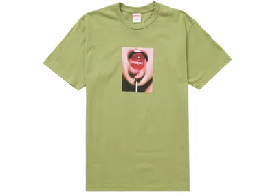 Pre-owned Supreme Men's  Lollipop Tee Shirt In Moss In Green