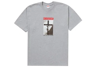 Pre-owned Supreme Men's  Loved By The Children Tee Shirt In Heather Grey In Gray
