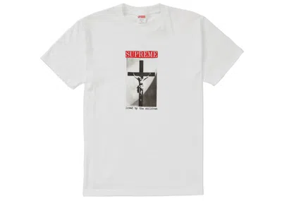 Pre-owned Supreme Men's  Loved By The Children Tee Shirt In White