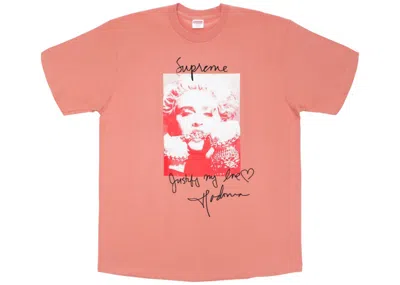 Pre-owned Supreme Men's  Madonna Tee Shirt In Terra Cotta In Brown