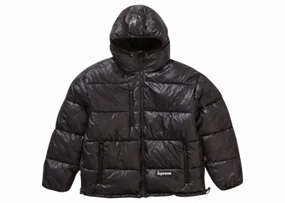 Pre-owned Supreme Men's  Madras Reversible Windstopper Puffer Jacket In Black
