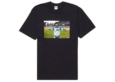 Pre-owned Supreme Men's  Maradona Tee Shirt In Black