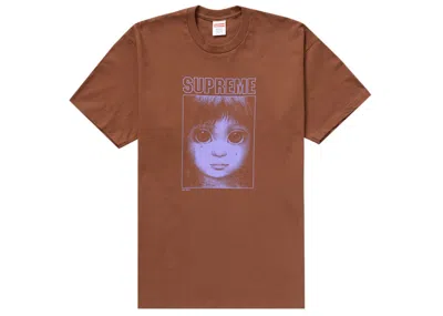Pre-owned Supreme Men's  Margaret Keane Teardrop Tee Shirt In Brown