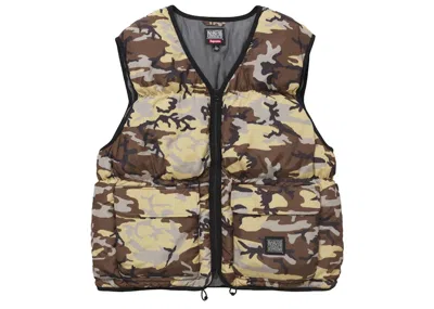 Pre-owned Supreme Men's  Marithé + François Girbaud Down Puffer Vest In Camo In Multi