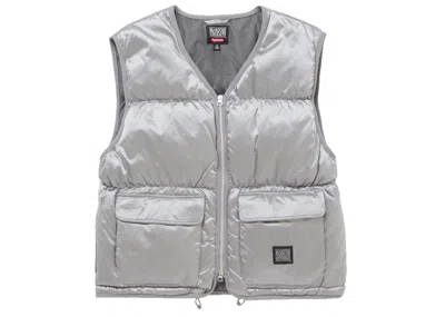 Pre-owned Supreme Men's  Marithé + François Girbaud Down Puffer Vest In Silver