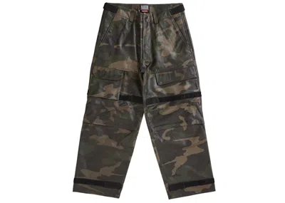 Pre-owned Supreme Men's  Marithé + François Girbaud Shuttle Tape Leather Cargo Pant In Camo