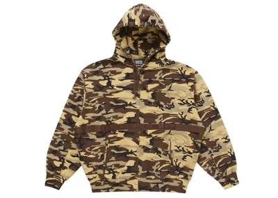 Pre-owned Supreme Men's  Marithé + François Girbaud Zip Up Hooded Sweatshirt In Camo