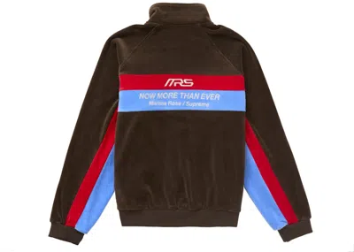 Pre-owned Supreme Men's  Martine Rose Velour Track Jacket In Brown