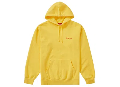 Pre-owned Supreme Men's  Mary Hooded Sweatshirt In Pale Gold