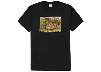 Pre-owned Supreme Men's  Masterpieces Tee Shirt In Black