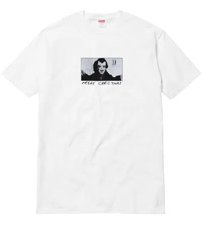 Pre-owned Supreme Men's  Merry Christmas Tee Shirt In White