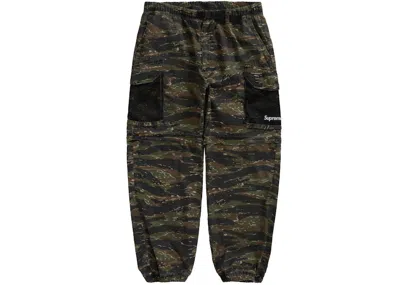 Pre-owned Supreme Men's  Mesh Pocket Belted Cargo Pant In Tigerstripe Camo