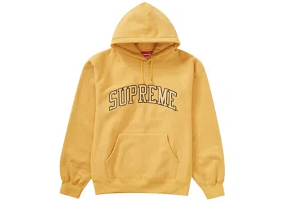 Pre-owned Supreme Men's  Metallic Arc Hooded Sweatshirt (ss23) In Gold
