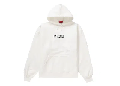 Pre-owned Supreme Men's  Miami Box Logo Sweatshirt In White