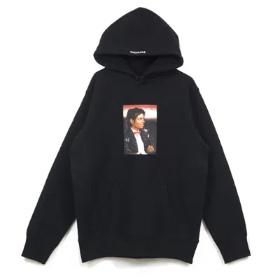 Pre-owned Supreme Men's  Michael Jackson Hooded Sweatshirt In Black