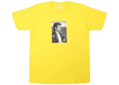 Pre-owned Supreme Men's  Michael Jackson Tee Shirt In Yellow