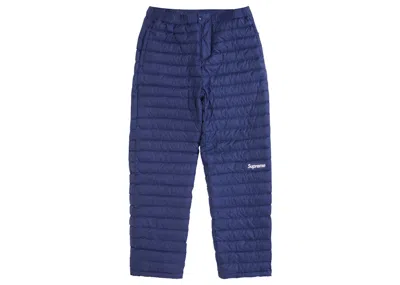 Pre-owned Supreme Men's  Micro Down Pant (fw24) In Navy Blue