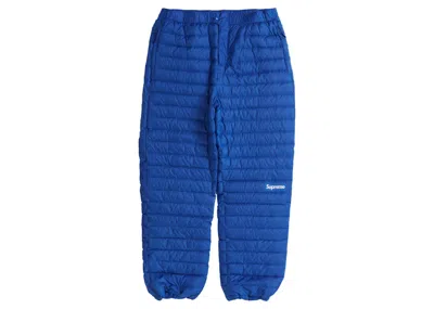 Pre-owned Supreme Men's  Micro Down Pant In Royal In Blue