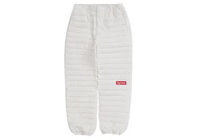Pre-owned Supreme Men's  Micro Down Pant In White