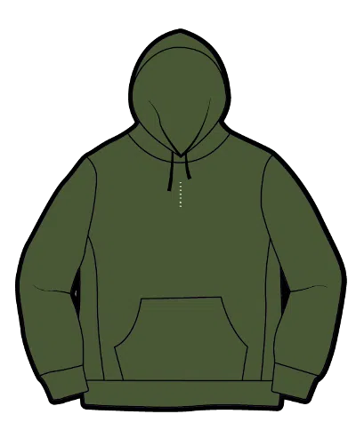 Pre-owned Supreme Men's  Micro Logo Hooded Sweatshirt In Green