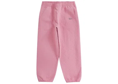 Pre-owned Supreme Men's  Micro Quilted Sweatpant In Dusty Pink