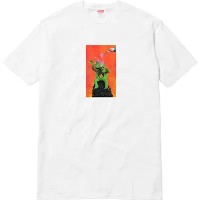 Pre-owned Supreme Men's  Mike Hill Brains Tee Shirt In White