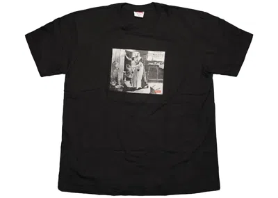 Pre-owned Supreme Men's  Mike Kelley Hiding From Indians Tee Shirt In Black