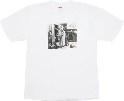 Pre-owned Supreme Men's  Mike Kelley Hiding From Indians Tee Shirt In White