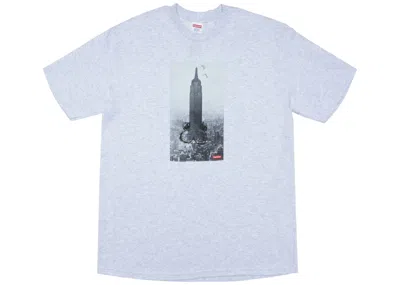 Pre-owned Supreme Men's  Mike Kelley The Empire State Building Tee Shirt In Ash Grey In Gray