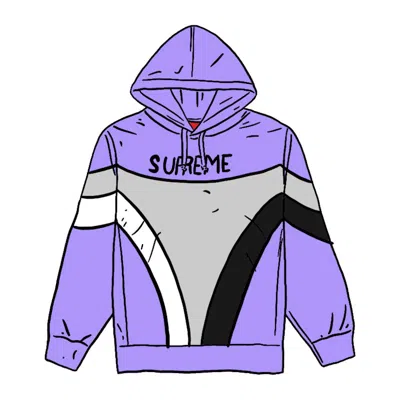 Pre-owned Supreme Men's  Milan Hooded Sweatshirt In Light Violet In Purple